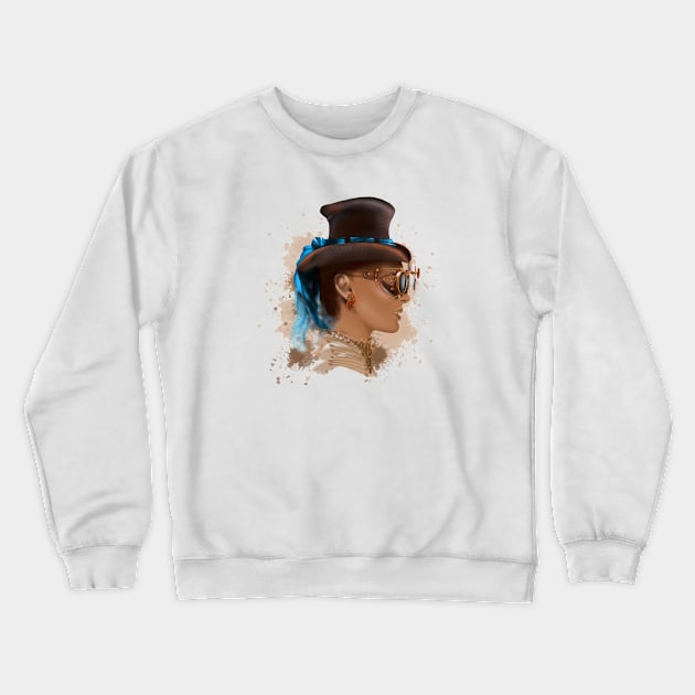 Steampunk girl Crewneck Sweatshirt by sibosssr